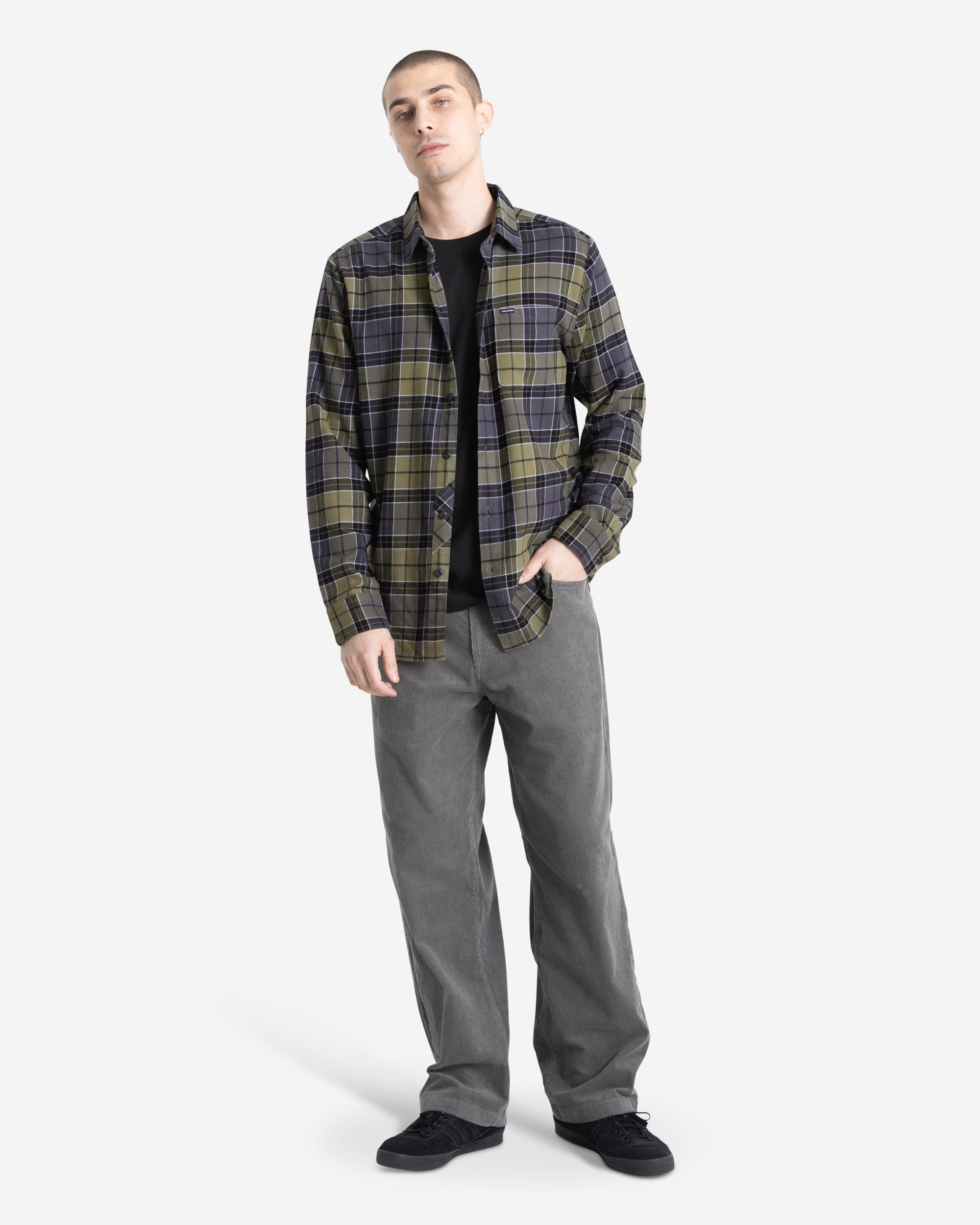 Men's Caden Plaid Long Sleeve Shirt - Image 7