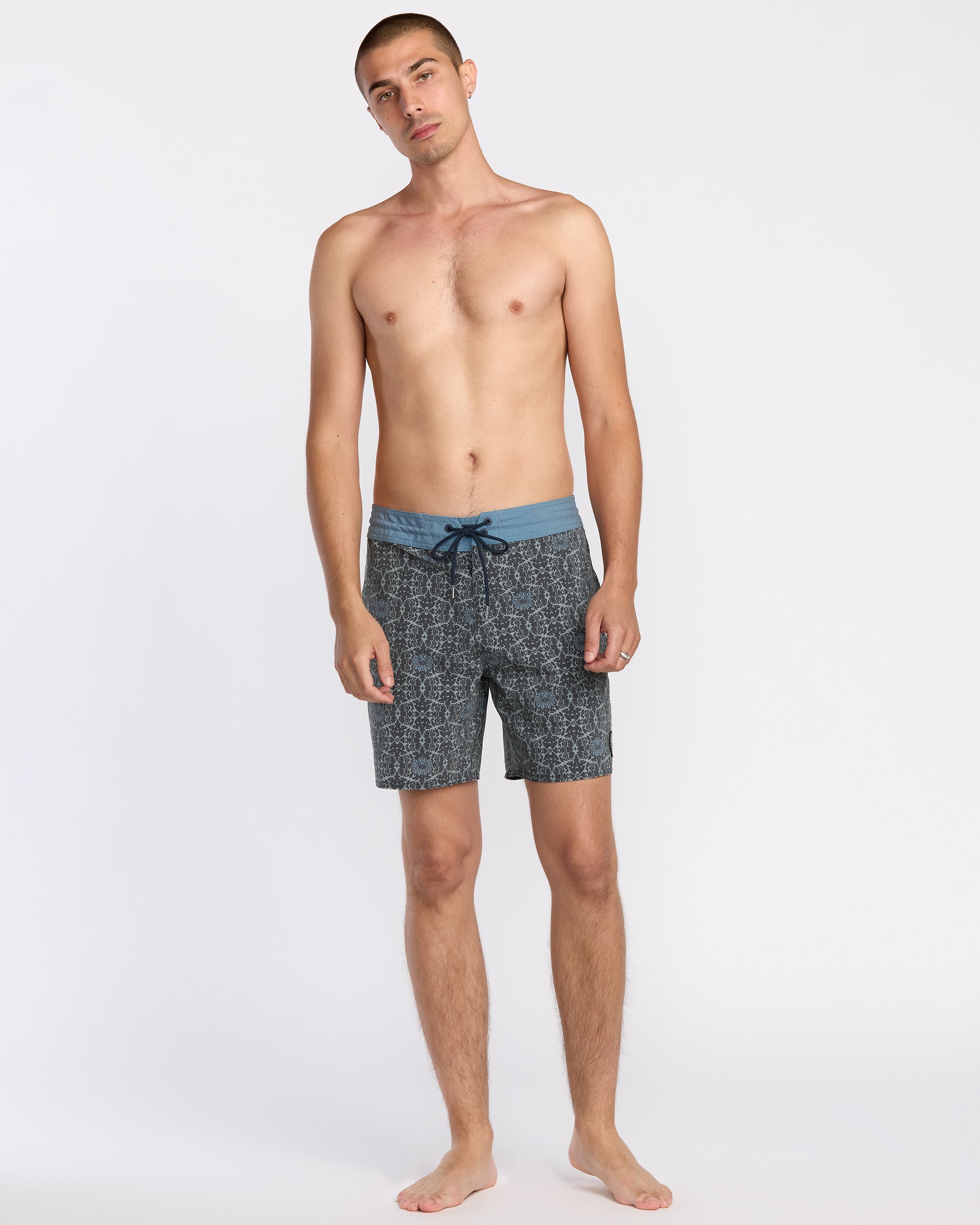 Men's Psych Cotton Stretch Stoney 17 Swim Trunks - Image 3