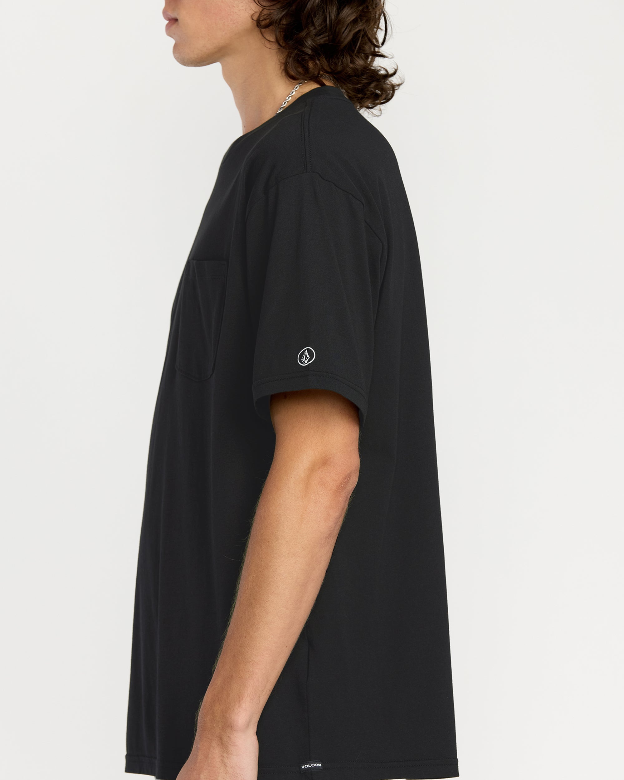 Men's Solid Short Sleeve Pocket Tee - Image 3