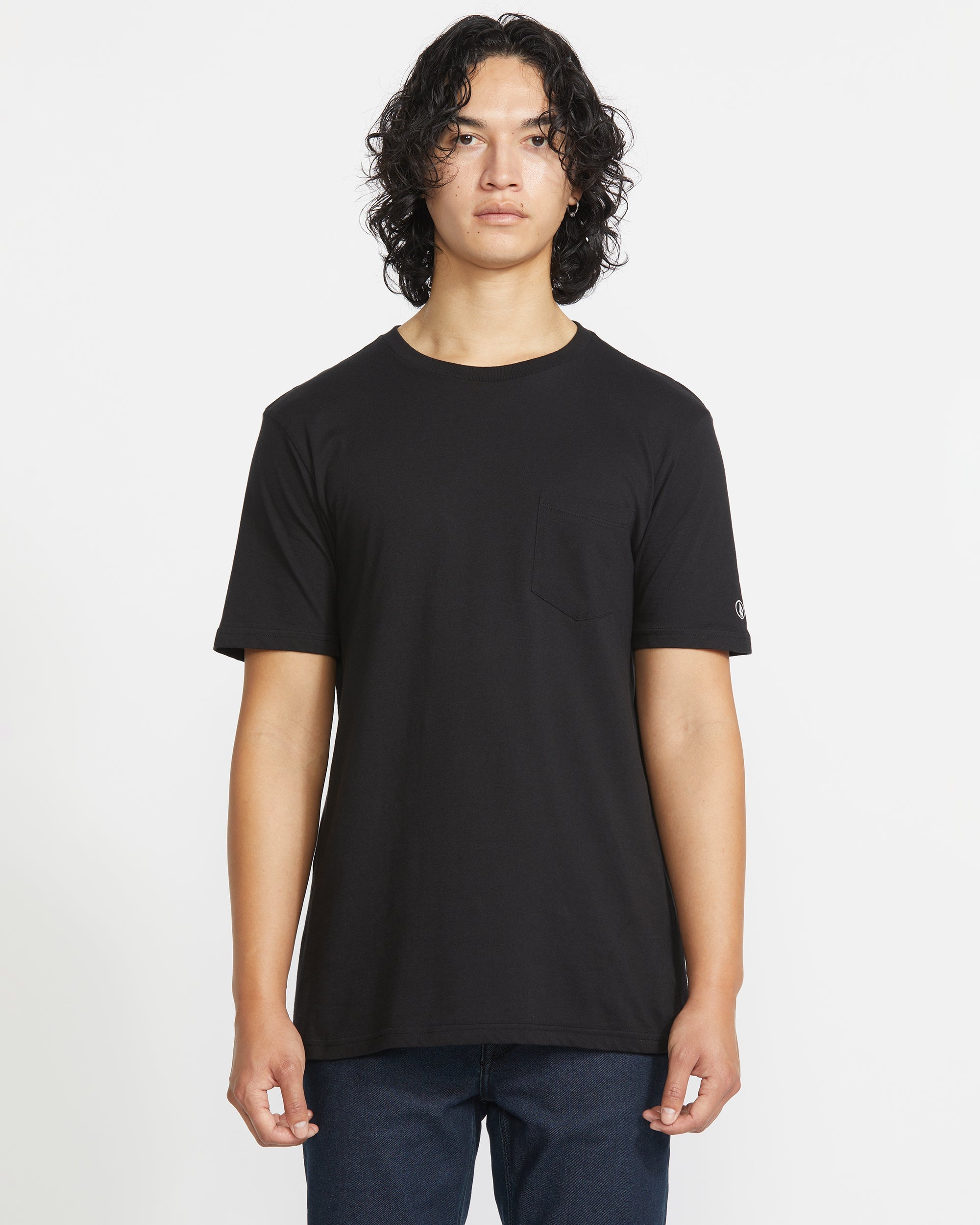 Men's Solid Short Sleeve Shirt Pocket Tee - Image 3