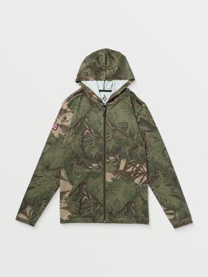 Men's Loose Hood Long Sleeve Surf Tee