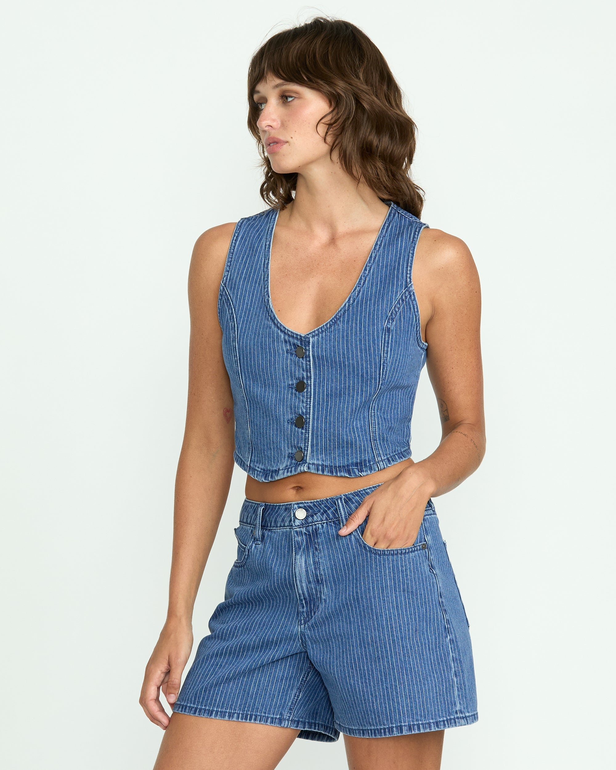 Women's Stoned Boyfriend Shorts - Image 3