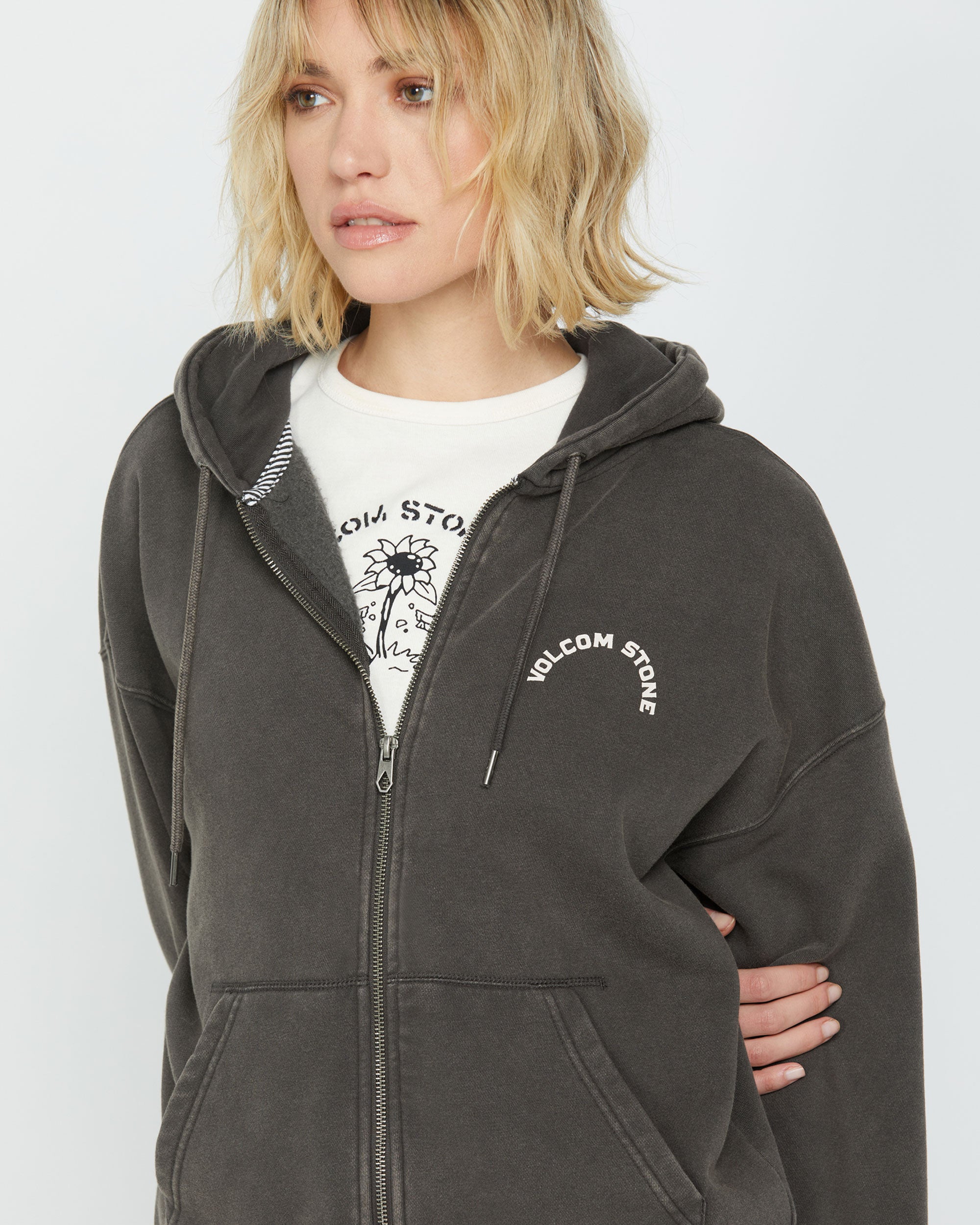 Women's Stone Art Up Zip - Image 2